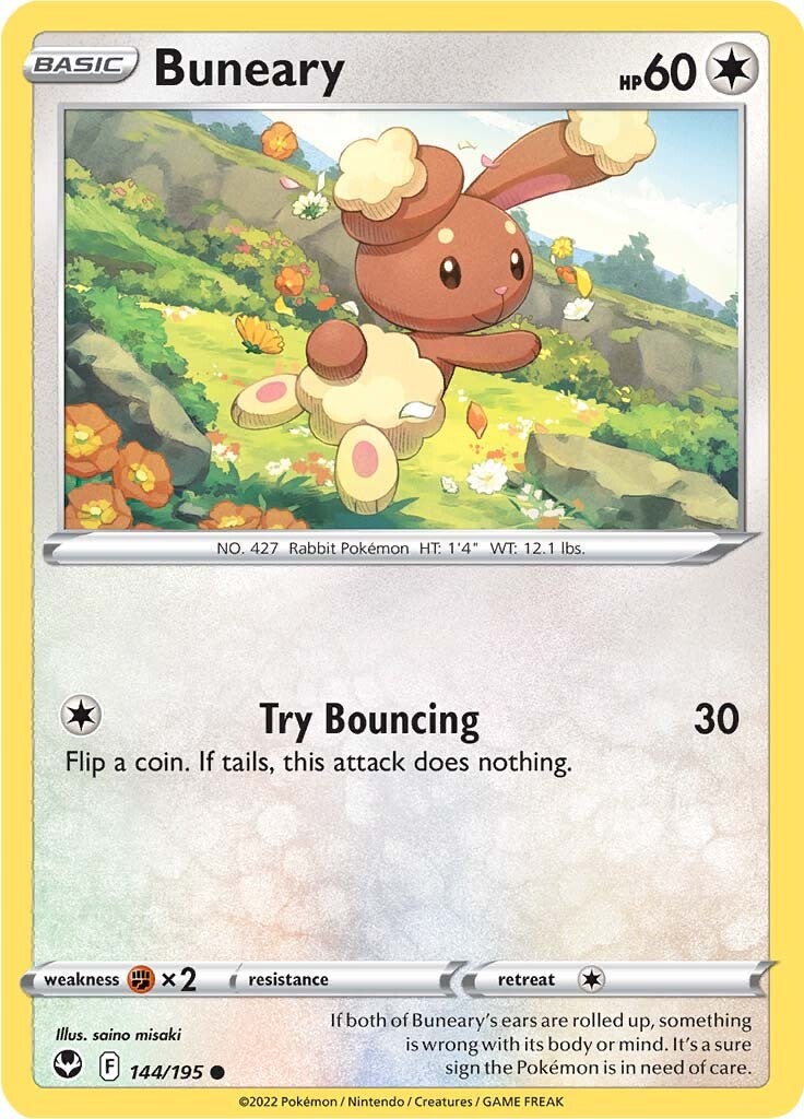 Buneary (144/195) [Sword & Shield: Silver Tempest] | Good Games Adelaide SA