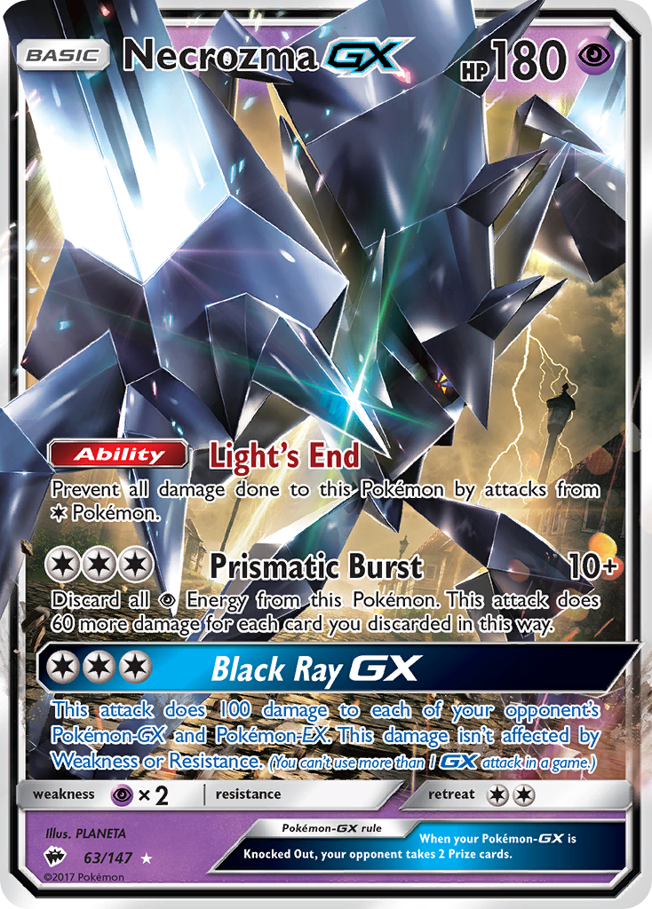 Necrozma GX (63/147) [Sun & Moon: Burning Shadows] | Good Games Adelaide SA