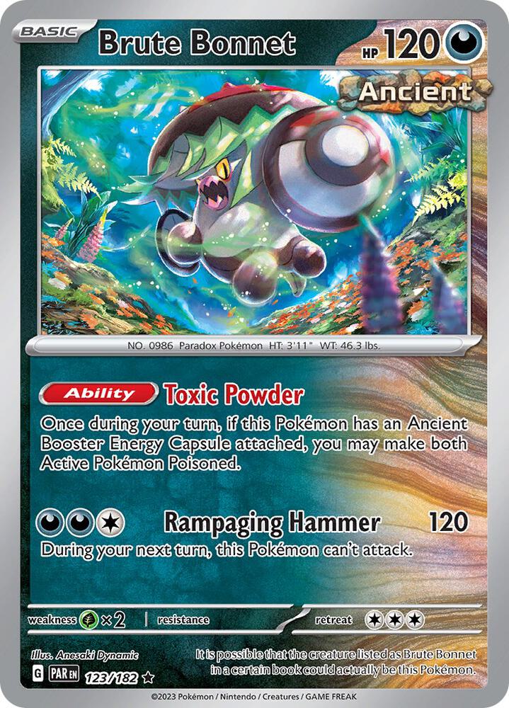 Brute Bonnet 123/182 (SV04: Paradox Rift)  - Holofoil | Good Games Adelaide SA