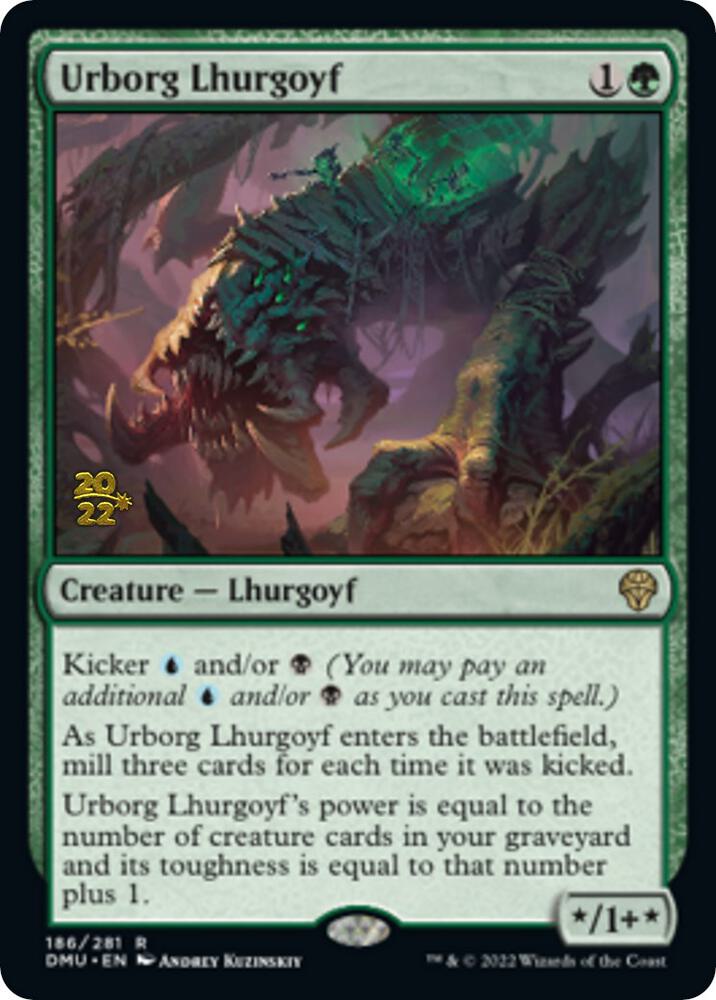 Urborg Lhurgoyf 186 (Prerelease Cards)  - Foil | Good Games Adelaide SA