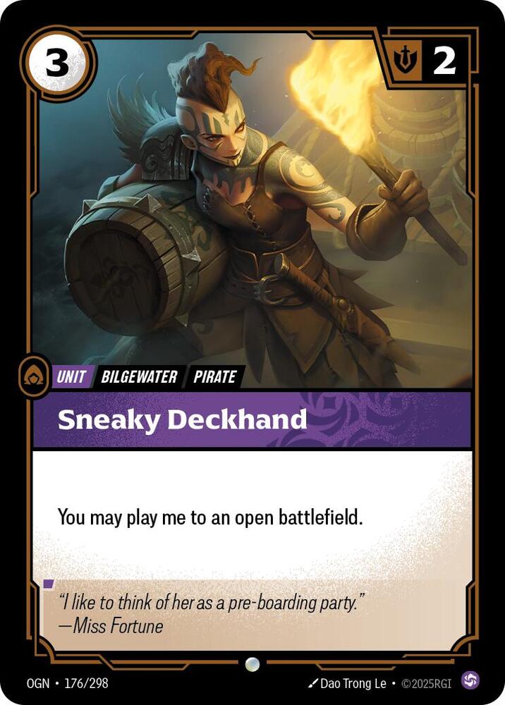 Sneaky Deckhand 176/298 (Origins)  | Good Games Adelaide SA