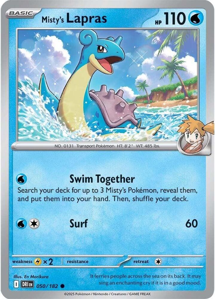 Mistys Lapras 050/182 (SV10: Destined Rivals)  | Good Games Adelaide SA