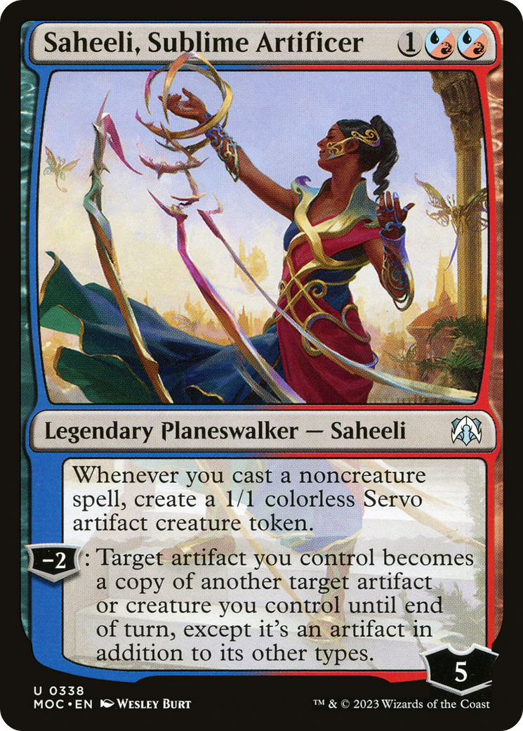 Saheeli, Sublime Artificer [March of the Machine Commander] | Good Games Adelaide SA