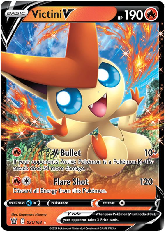 Victini V (021/163) [Sword & Shield: Battle Styles] | Good Games Adelaide SA