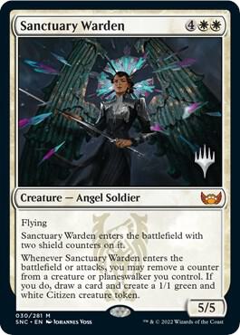 Sanctuary Warden 30 (Promo Pack: Streets of New Capenna)  - Foil | Good Games Adelaide SA