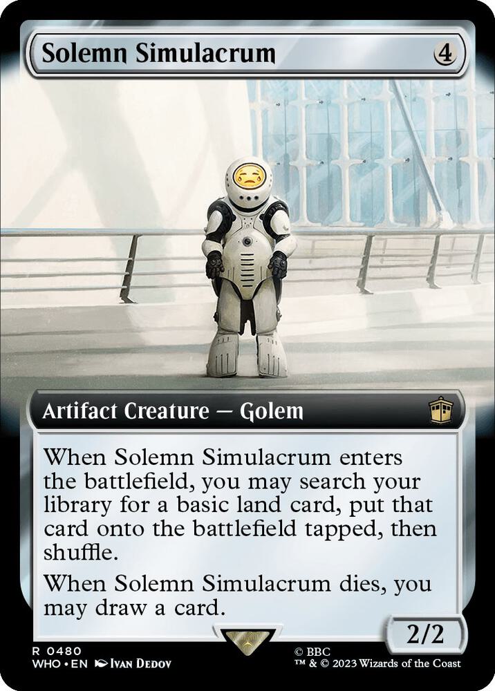 Solemn Simulacrum 480 (Universes Beyond: Doctor Who)  - Foil | Good Games Adelaide SA
