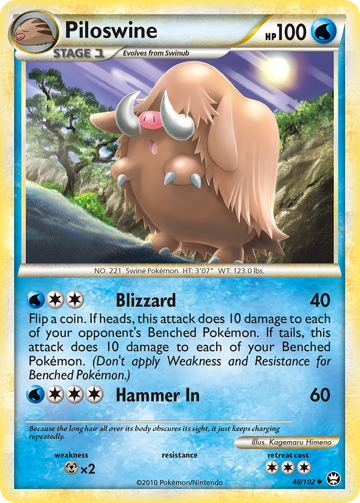 Piloswine (48/102) [HeartGold & SoulSilver: Triumphant] | Good Games Adelaide SA