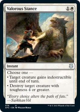 Valorous Stance 76 (Commander: Adventures in the Forgotten Realms)  | Good Games Adelaide SA