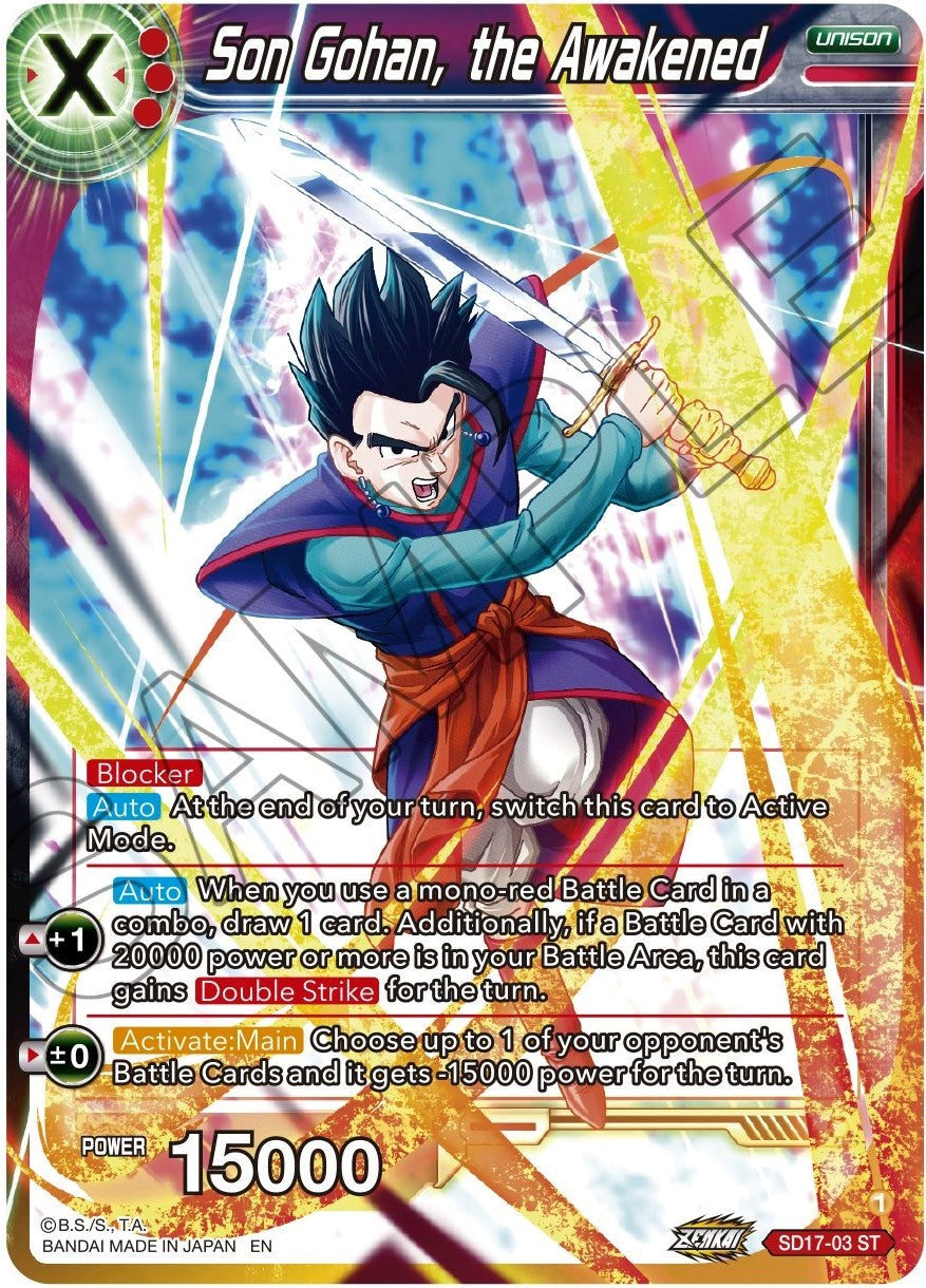 Son Gohan, the Awakened (SD17-03) [Dawn of the Z-Legends] | Good Games Adelaide SA