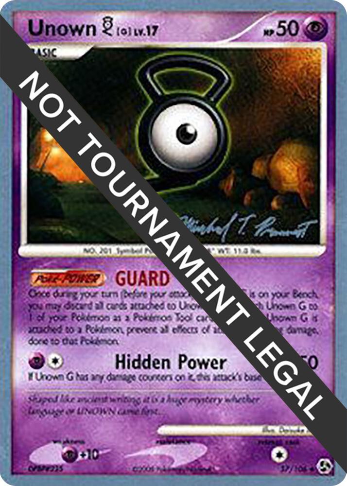 Unown G 2010 Michael Pramawat 57/106 (World Championship Decks)  | Good Games Adelaide SA