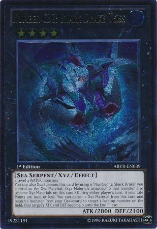 Number C32: Shark Drake Veiss (UTR) [ABYR-EN039] Ultimate Rare | Good Games Adelaide SA