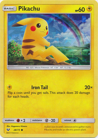 Pikachu (28/73) (Cracked Ice Holo) [Miscellaneous Cards] | Good Games Adelaide SA