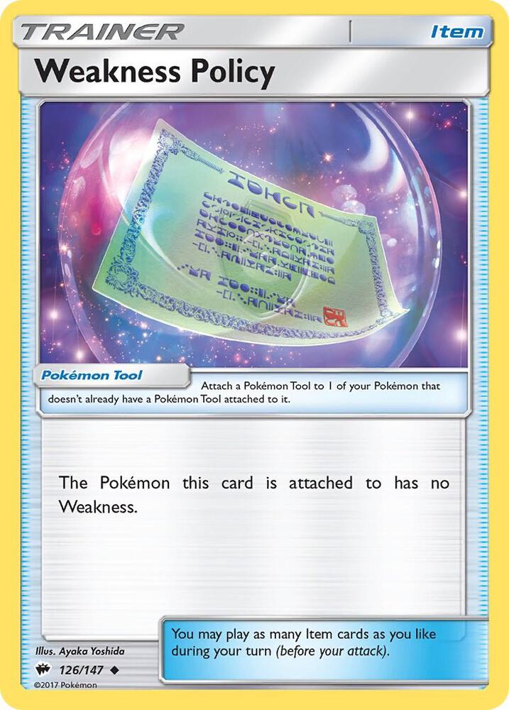 Weakness Policy 126/147 (SM - Burning Shadows)  | Good Games Adelaide SA