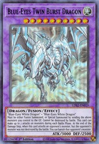 Blue-Eyes Twin Burst Dragon (Green) [LDS2-EN019] Ultra Rare | Good Games Adelaide SA