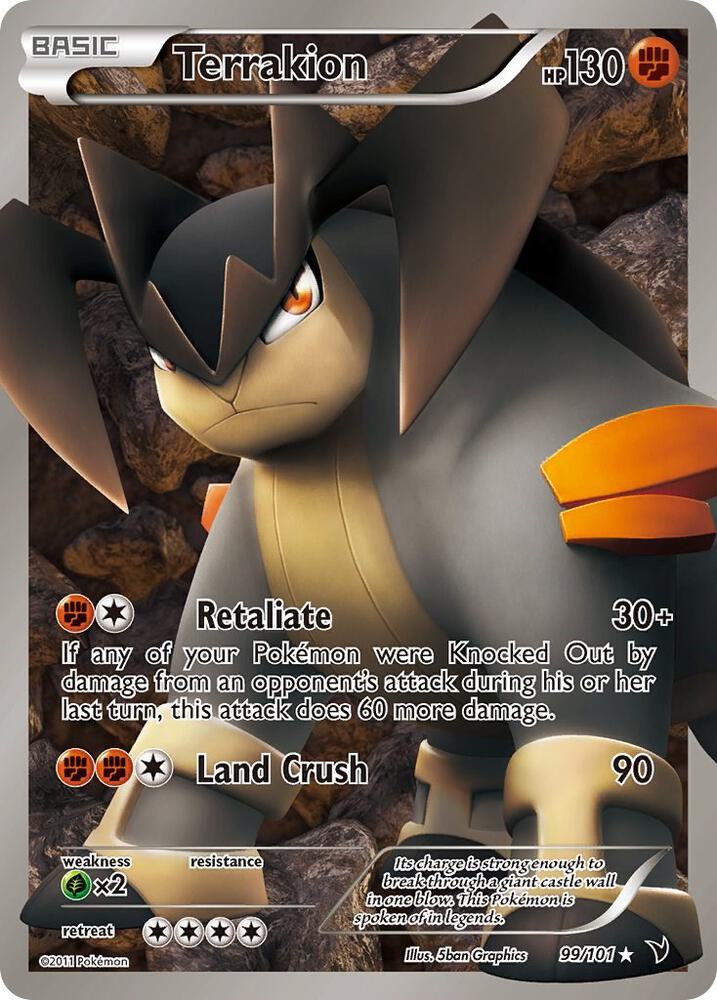 Terrakion 99/101 (Noble Victories)  - Holofoil | Good Games Adelaide SA