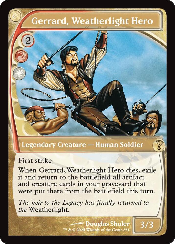 Gerrard, Weatherlight Hero 251 (Mystery Booster 2)  - Foil | Good Games Adelaide SA