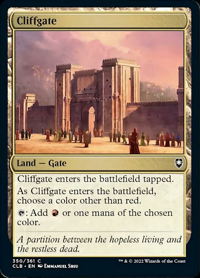 Cliffgate [Commander Legends: Battle for Baldur's Gate] | Good Games Adelaide SA