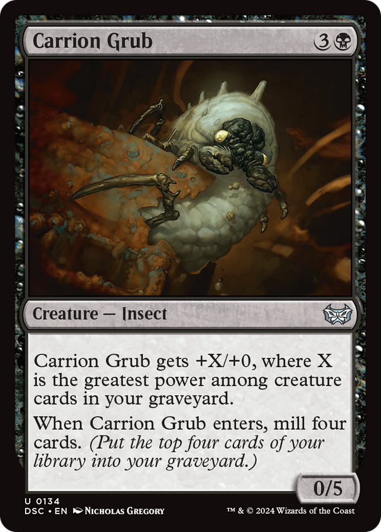 Carrion Grub [Duskmourn: House of Horror Commander] | Good Games Adelaide SA