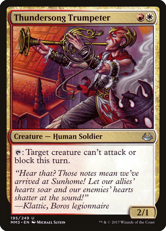 Thundersong Trumpeter 195 (Modern Masters 2017)  | Good Games Adelaide SA