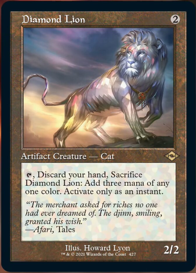 Diamond Lion (Retro Etched Foil) [Modern Horizons 2] | Good Games Adelaide SA