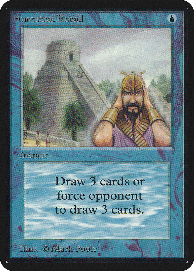 Ancestral Recall [Limited Edition Alpha] | Good Games Adelaide SA
