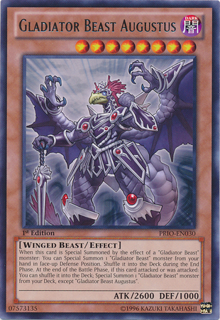 Gladiator Beast Augustus [PRIO-EN030] Rare | Good Games Adelaide SA