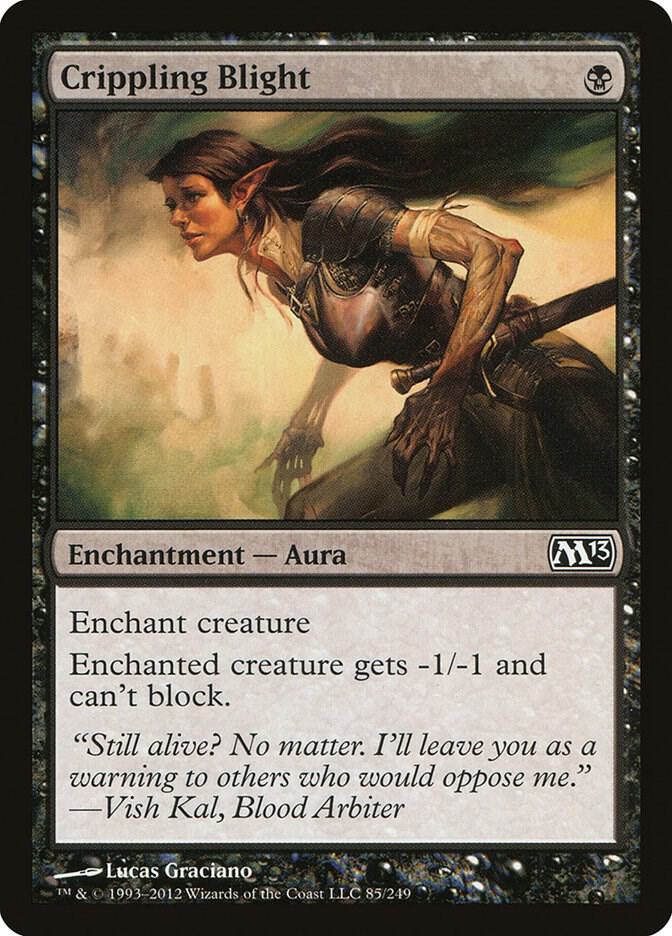 Crippling Blight 85 (Magic 2013 (M13))  - Foil | Good Games Adelaide SA