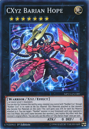 CXyz Barian Hope [MP15-EN189] Super Rare | Good Games Adelaide SA