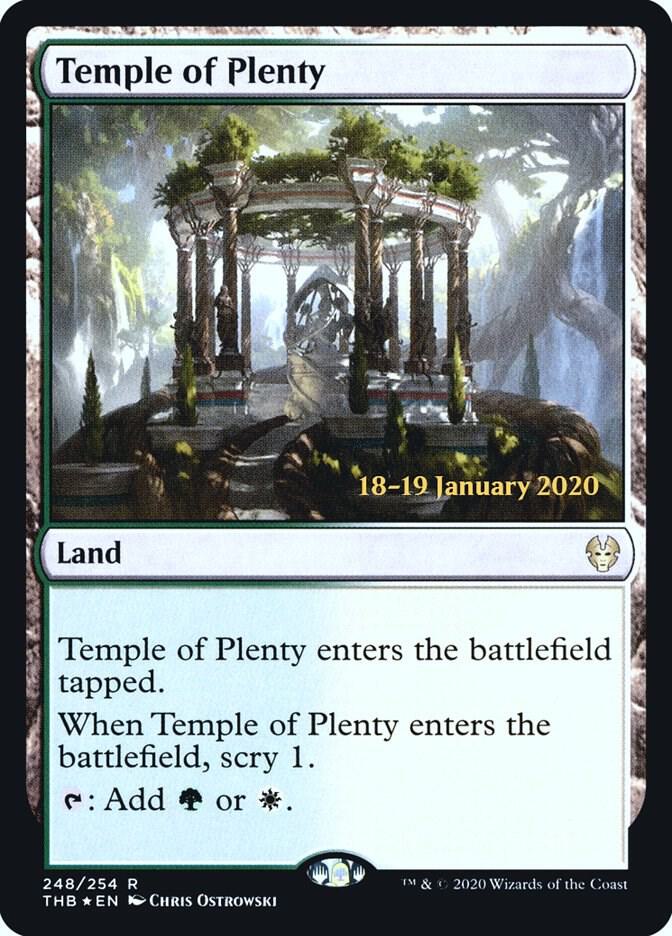 Temple of Plenty 248 (Prerelease Cards)  - Foil | Good Games Adelaide SA