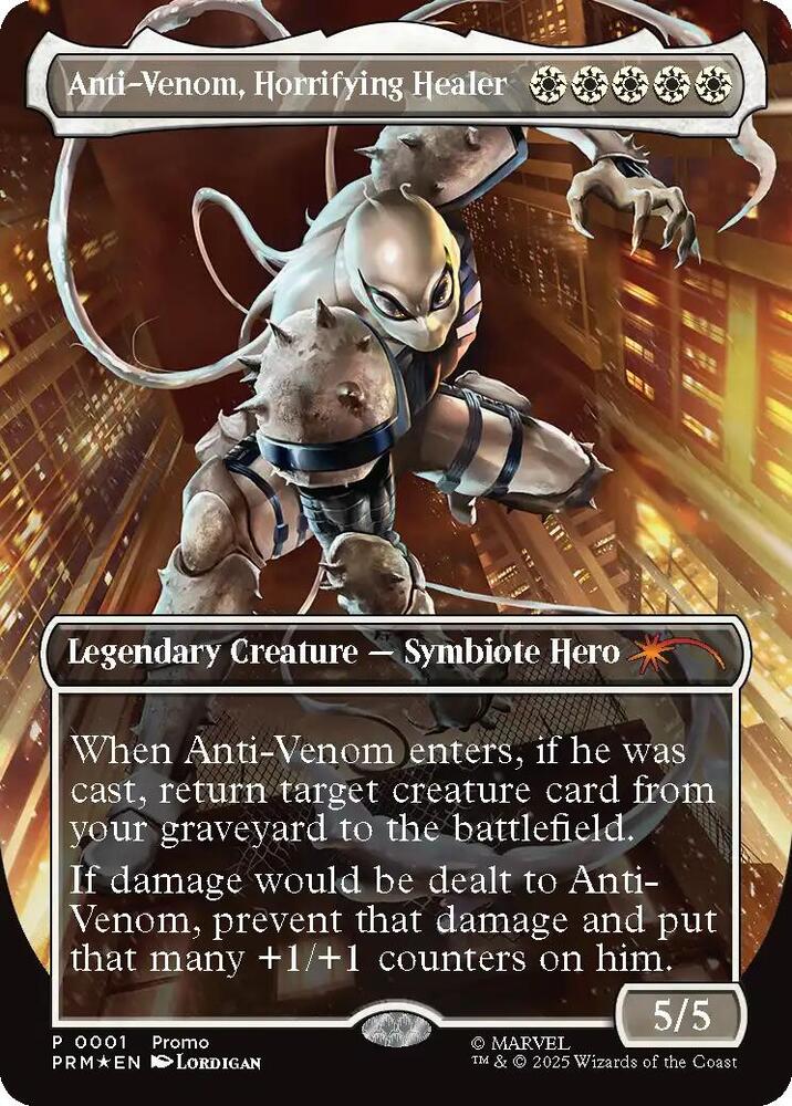 Anti Venom Horrifying Healer  1/0 (Media Promos)  - Borderless Foil | Good Games Adelaide SA