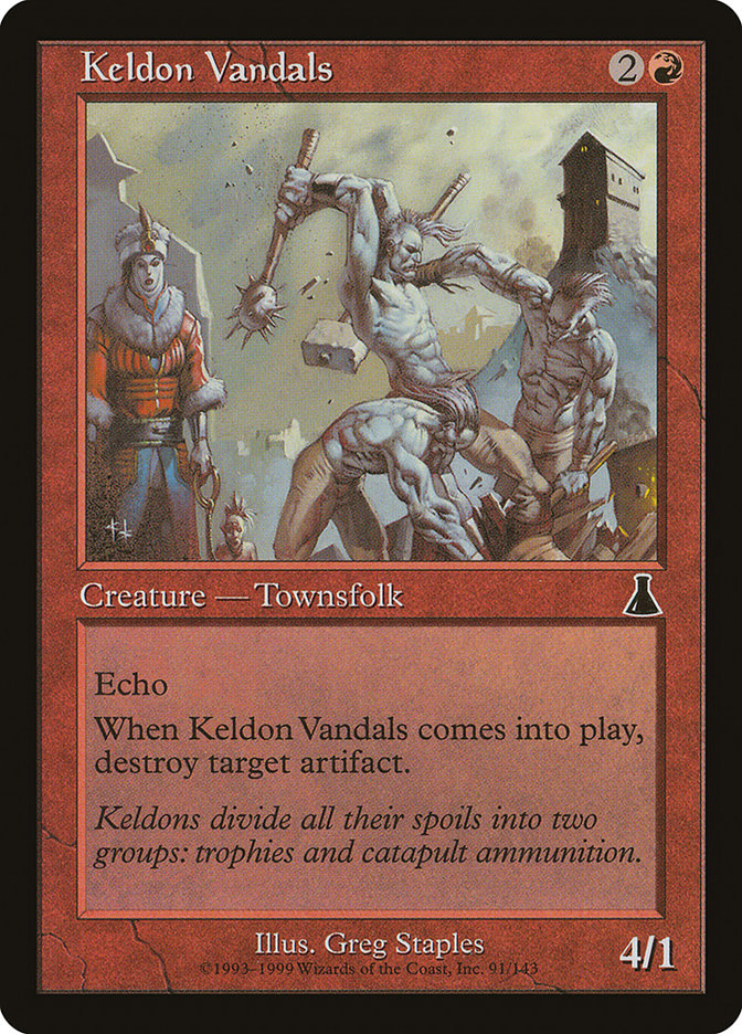 Keldon Vandals 91 (Urza's Destiny)  - Foil | Good Games Adelaide SA