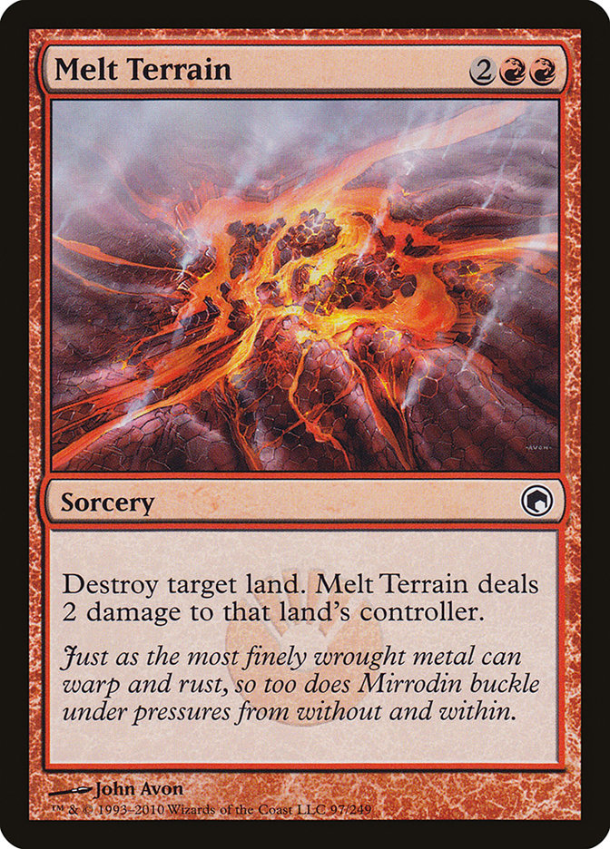 Melt Terrain 97 (Scars of Mirrodin)  - Foil | Good Games Adelaide SA