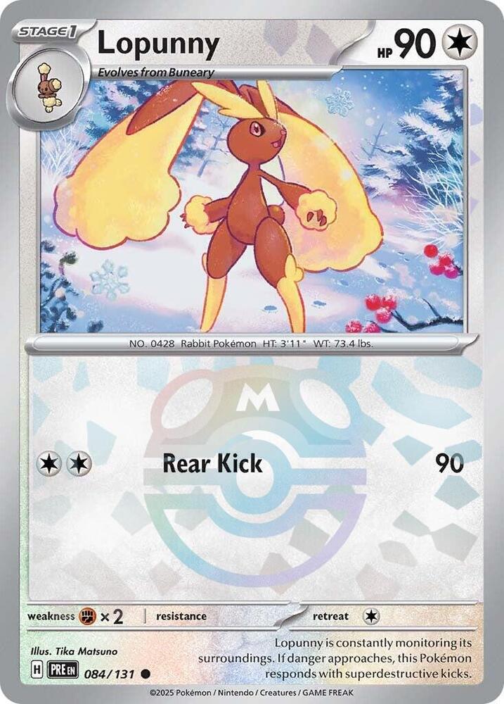 Lopunny 084/131 (SV: Prismatic Evolutions)  - Holofoil | Good Games Adelaide SA