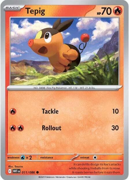 Tepig 011/086 (SV: White Flare)  | Good Games Adelaide SA