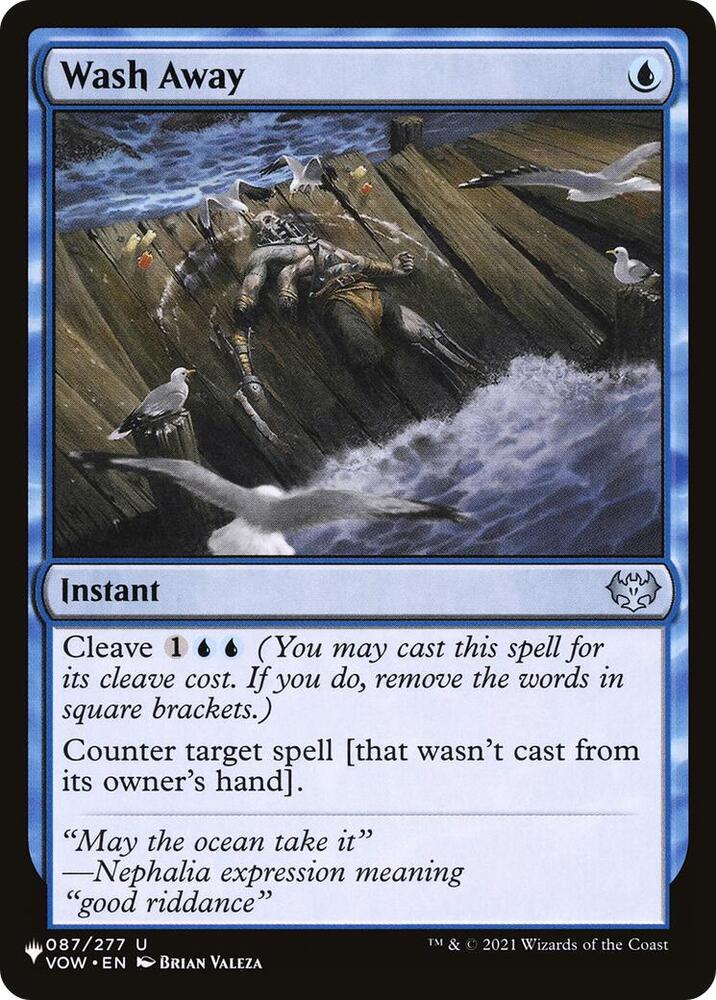 Wash Away 087/277 (The List Reprints)  | Good Games Adelaide SA