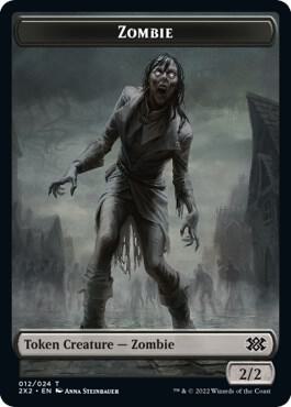Zombie Knight Double Sided Token 12 // 5 (Double Masters 2022)  - Foil | Good Games Adelaide SA
