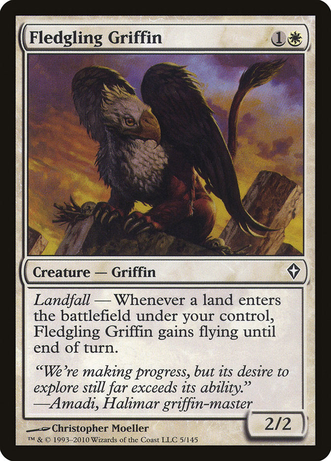 Fledgling Griffin 5 (Worldwake)  - Foil | Good Games Adelaide SA