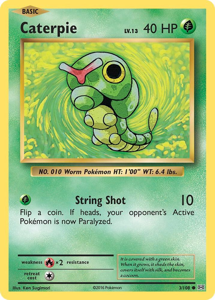 Caterpie 3/108 (XY - Evolutions)  | Good Games Adelaide SA