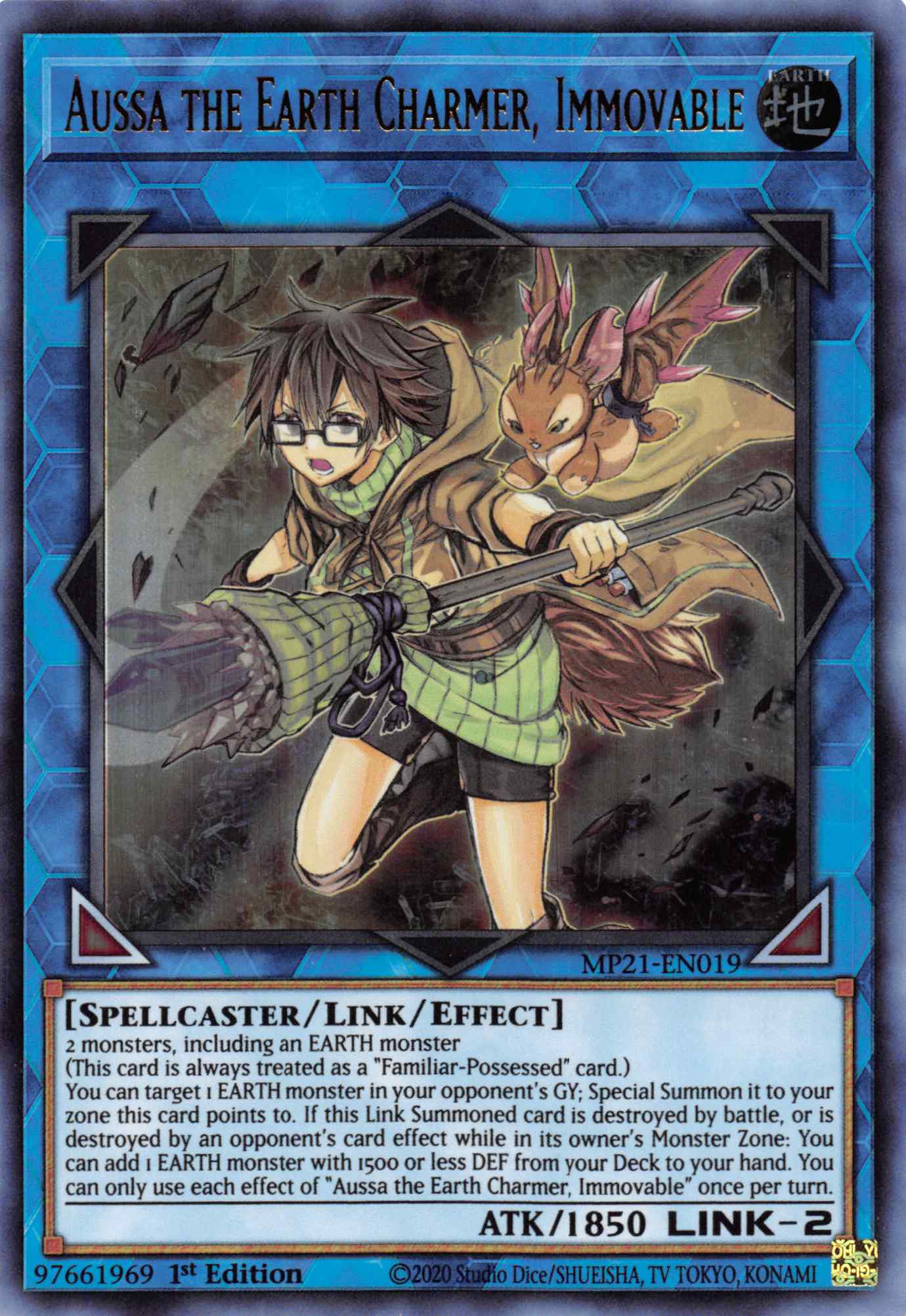 Aussa the Earth Charmer, Immovable [MP21-EN019] Ultra Rare | Good Games Adelaide SA
