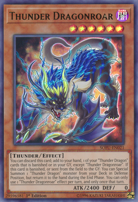Thunder Dragonroar [SOFU-EN021] Ultra Rare | Good Games Adelaide SA