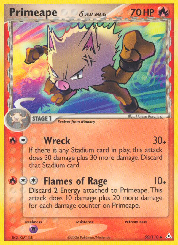Primeape (50/110) (Delta Species) [EX: Holon Phantoms] | Good Games Adelaide SA