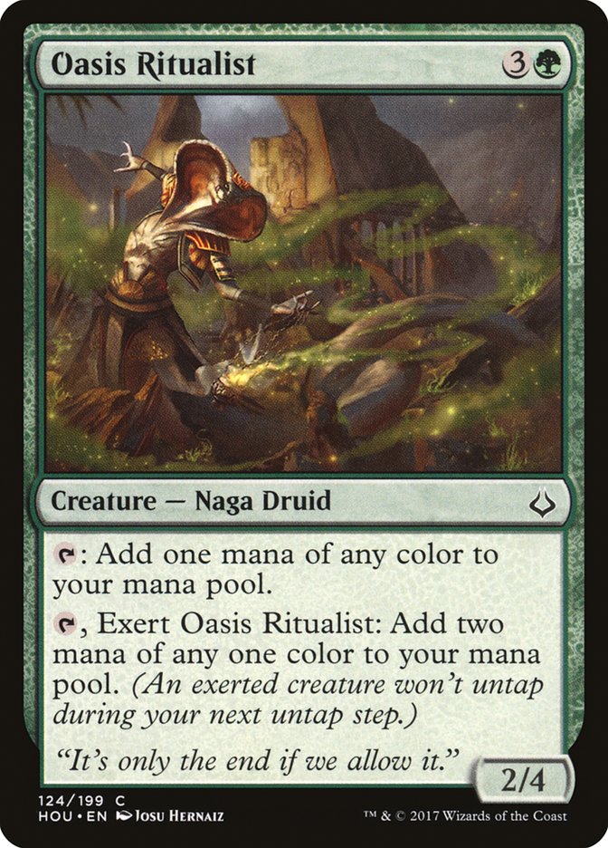 Oasis Ritualist 124 (Hour of Devastation)  - Foil | Good Games Adelaide SA