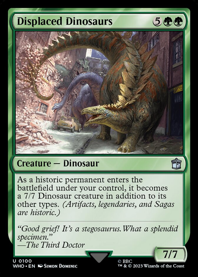 Displaced Dinosaurs 100 (Universes Beyond: Doctor Who)  | Good Games Adelaide SA