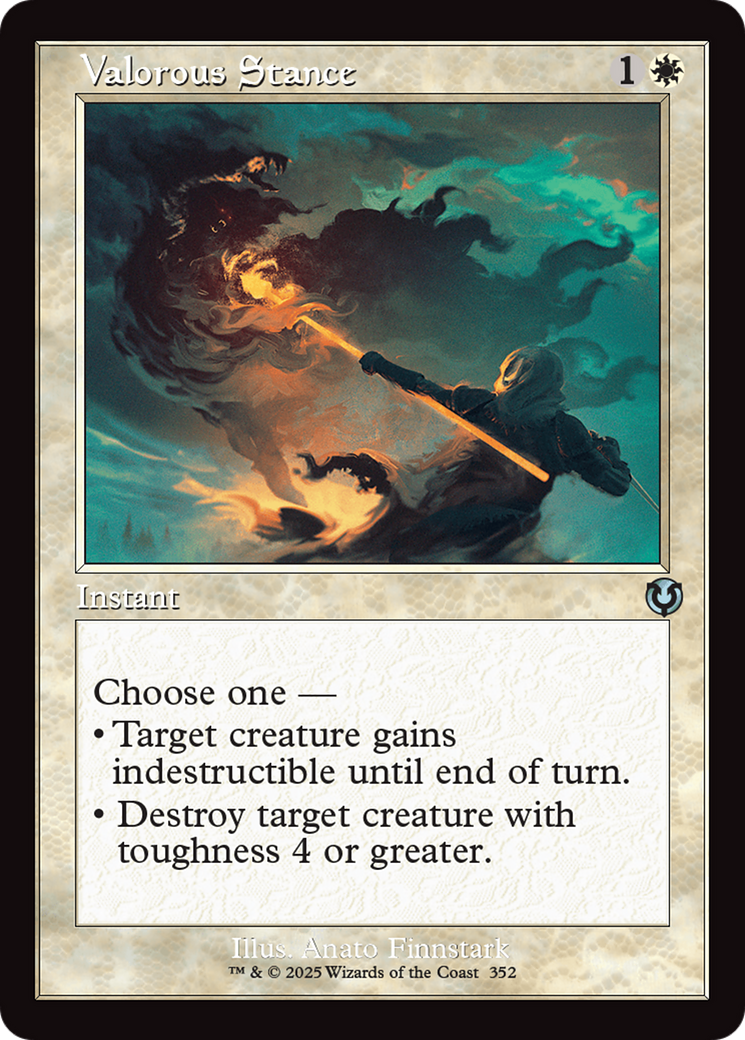 Valorous Stance (Retro Frame) [Innistrad Remastered] | Good Games Adelaide SA