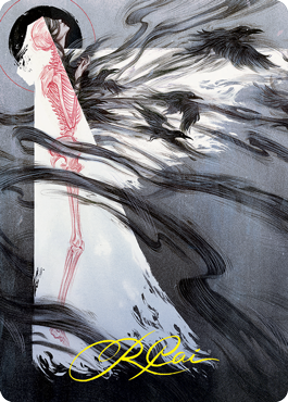 Tendrils of Agony Art Card (Gold-Stamped Signature) [Strixhaven: School of Mages Art Series] | Good Games Adelaide SA