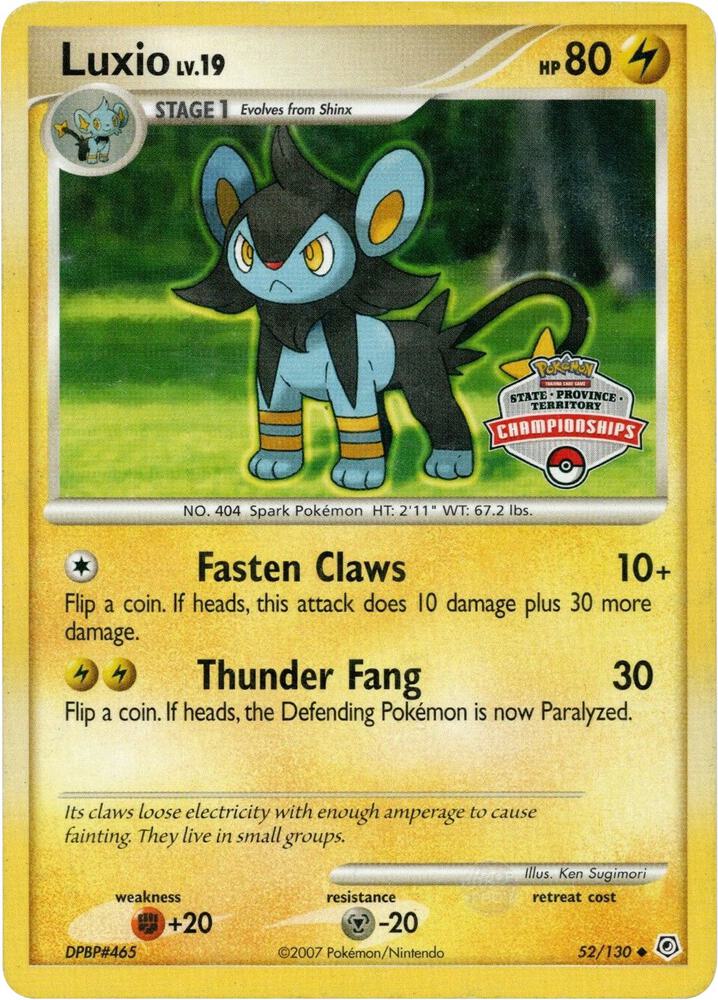 Luxio 52 130 State Championship Promo 052/130 (League & Championship Cards)  | Good Games Adelaide SA