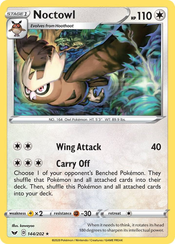 Noctowl 144/202 (SWSH01: Sword & Shield Base Set)  | Good Games Adelaide SA
