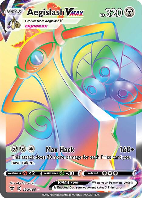 Aegislash VMAX Secret 190/185 (SWSH04: Vivid Voltage)  - Holofoil | Good Games Adelaide SA