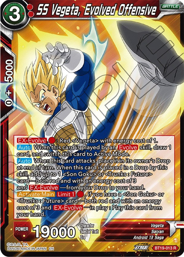 SS Vegeta, Evolved Offensive (BT19-013) [Fighter's Ambition] | Good Games Adelaide SA