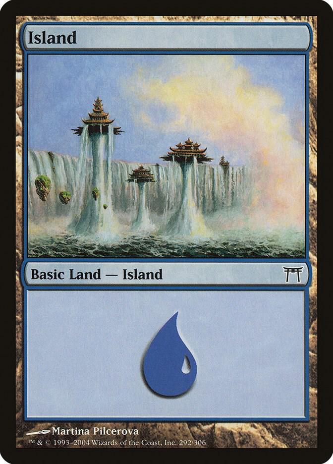 Island 292 (Champions of Kamigawa)  - Foil | Good Games Adelaide SA